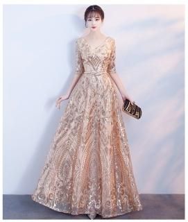 シャンパンゴールド 結婚式 パーティードレス通販 Dress Room