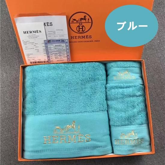 エルメス★HERMES 高級綿 超柔軟 カップル フェイス/ホテル/デイリータオル タオル バスタオル ハンカチの3点セット 送料無料