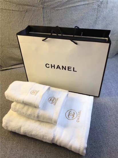 Chanel シャネル 高級綿 超柔軟 カップル フェイス ホテル デイリータオル タオル バスタオル ハンカチの3点セット 送料無料 ブランド専門店