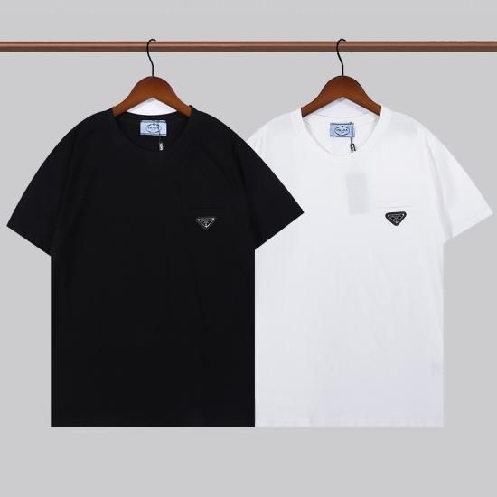 プラダ Prada 半袖Tシャツ シンプル風 可愛いデザイン 半袖T
