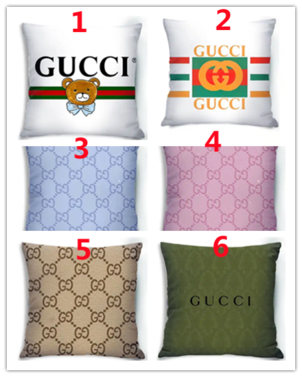 GUCCI - グッチ GUCCI スターアイ 刺繍 チェック ピロー 枕 インテリア クッション ウール ブルー 未使用 m11702381256_1.jpg?1675779670