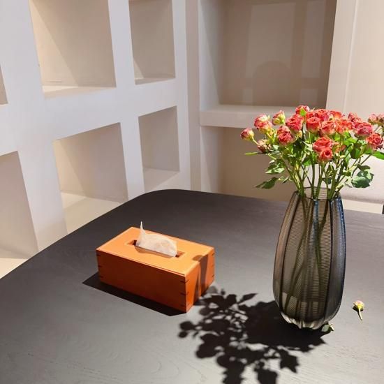 エルメス☆HERMES ティッシュケース☆ティッシュボックス 木 超レー