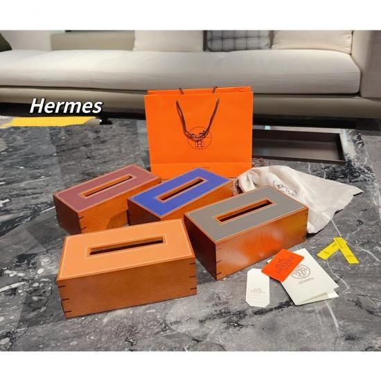 エルメス☆HERMES ティッシュケース☆ティッシュボックス 木 超レー