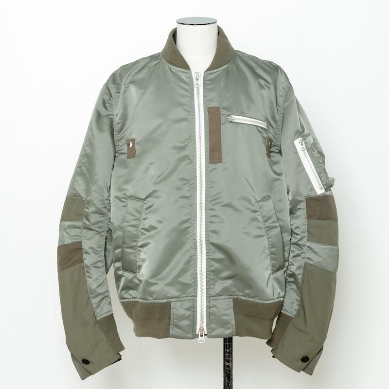 Sacai サカイ 21 m Nylon Twill Ma 1 Blouson Khaki Ins Online Store 公式オンライン通販サイト Sacai サカイ 21 m Nylon Twill Ma 1 Blouson Khaki Ins Online Store 公式オンライン通販サイト