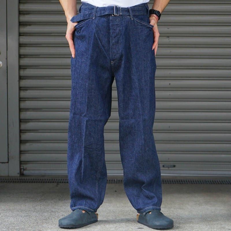 2022新作 Pre Autumn COMOLI 22SS デニムベルテッドパンツ size1