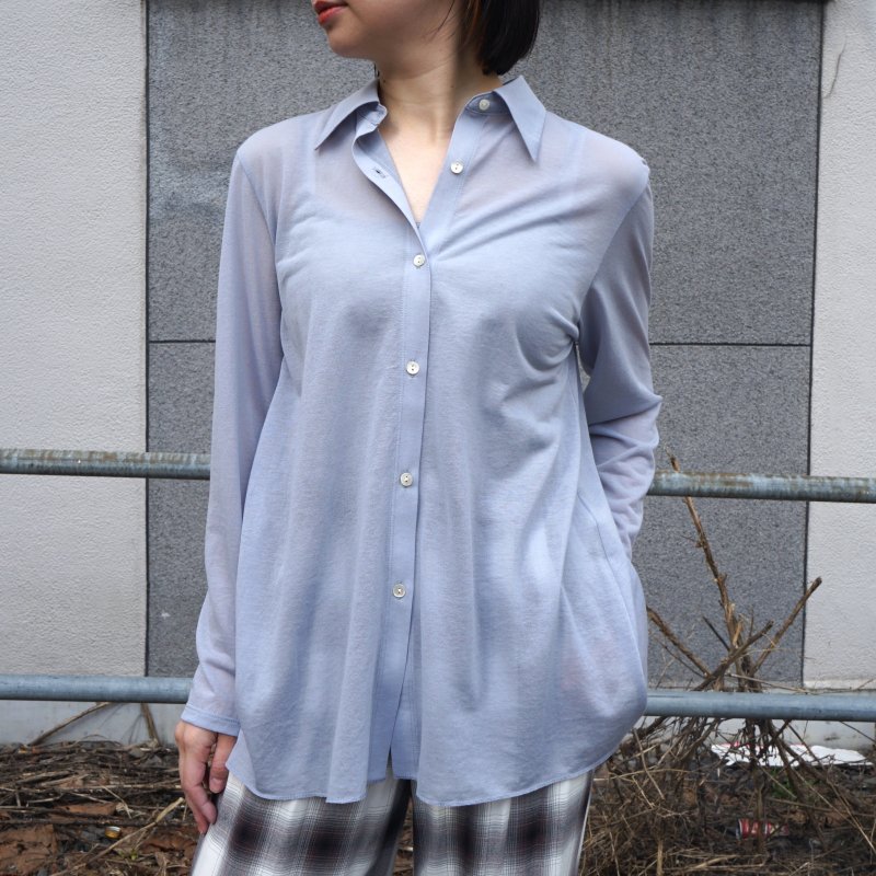 [PHEENY] フィーニー Cotton nylon seer shirt(BLUE) INS ONLINE STORE 公式オンライン通販サイト