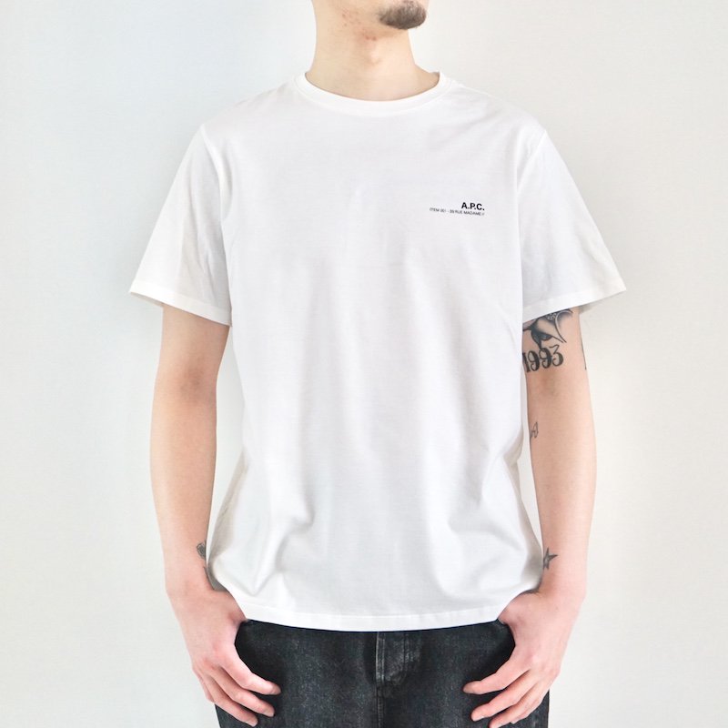 [A.P.C.] アーペーセー Item Tシャツ (White) | INS ONLINE 公式通販サイト