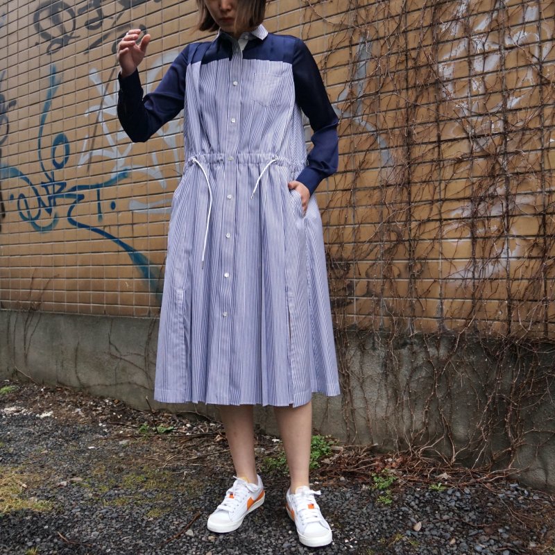 sacai サカイ suting mix poplin dress 大評判 - sindicatoparademinas