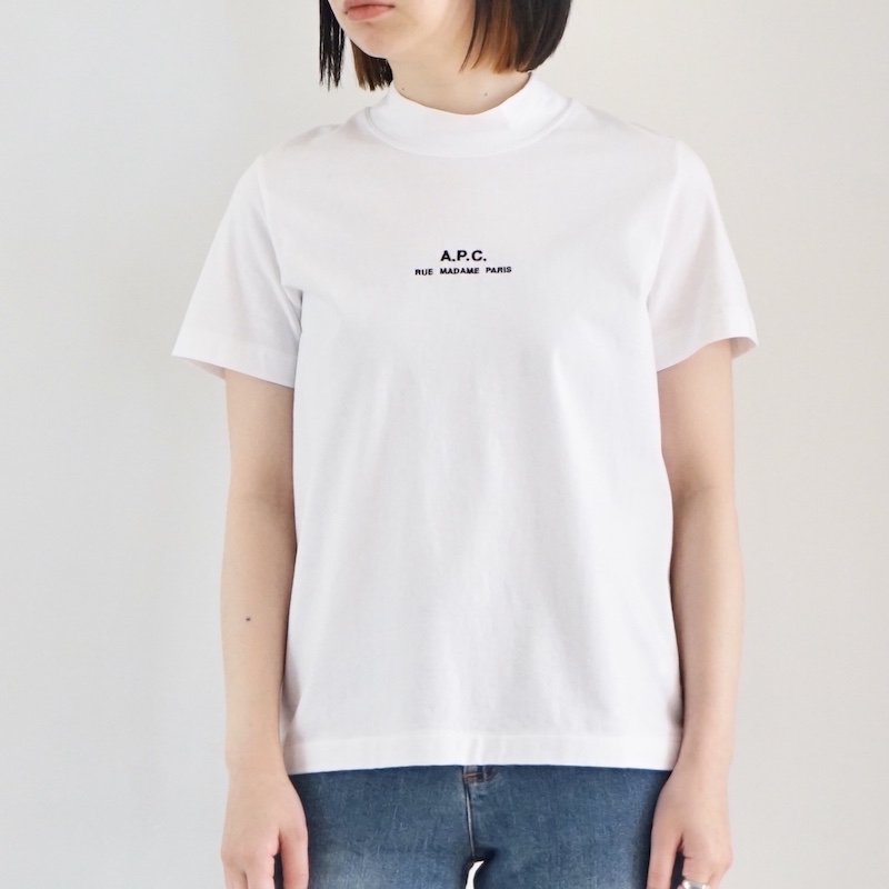 [A.P.C.] アーペーセー Petite Rue Madame Tシャツ (White) | INS ONLINE 公式通販サイト