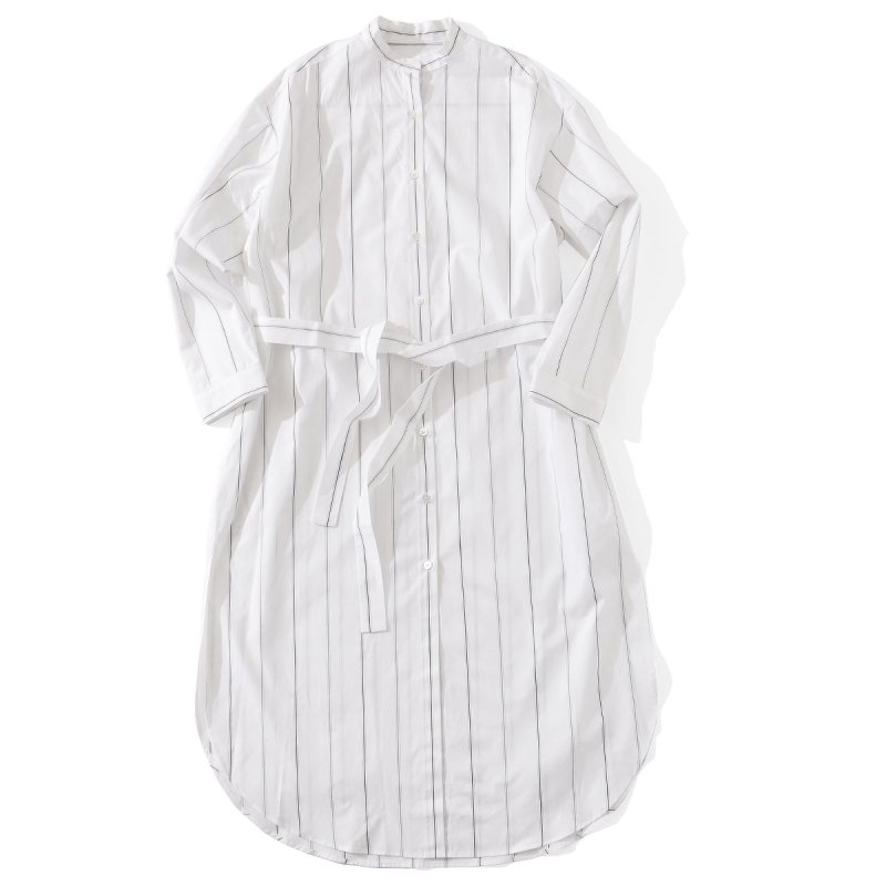 <img class='new_mark_img1' src='https://img.shop-pro.jp/img/new/icons38.gif' style='border:none;display:inline;margin:0px;padding:0px;width:auto;' />[OUTLET] [MY] マイ STRIPE SHIRT ONE PIECE (WHITE STRIPE・SAX STRIPE) 201-61307