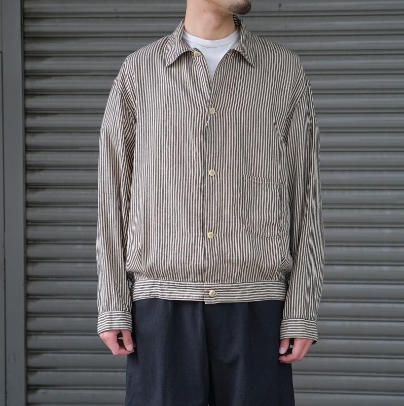 comoli ストライプブルゾン 22ss 1991.co.jp