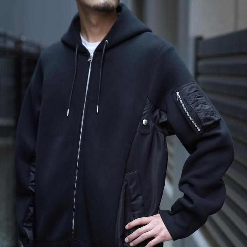 Sacai サカイパーカー Sponge Sweat Zipup Hoodie-