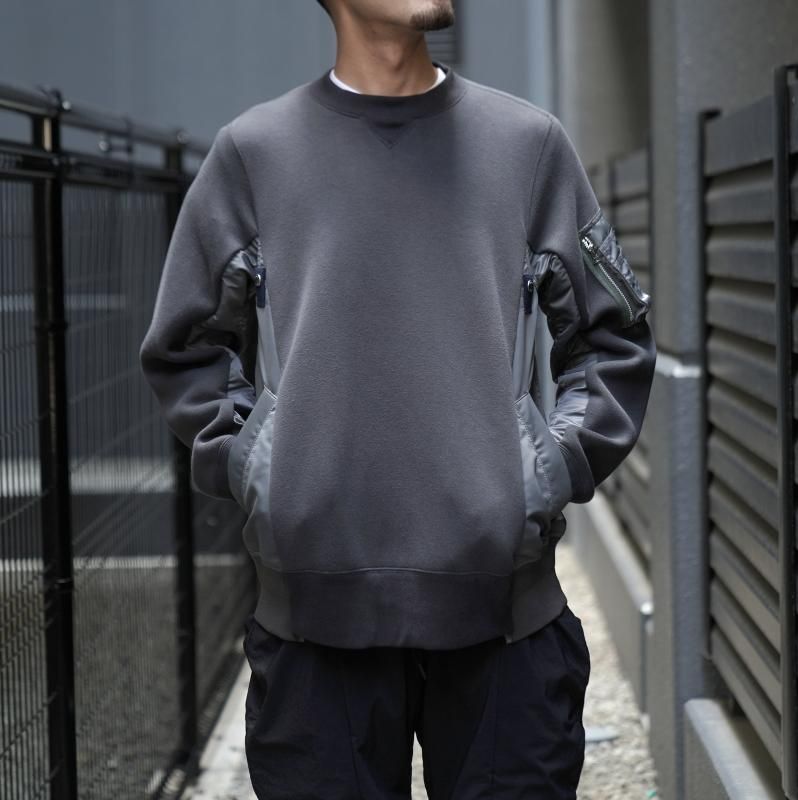 sacai Sponge Sweat× MA-1 Pullover 《》 - スウェット