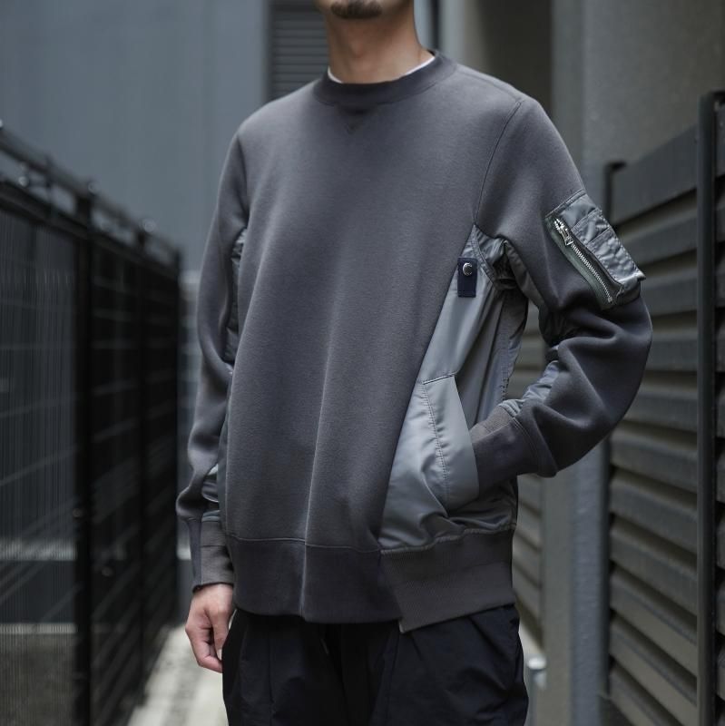 ブラック系サイズ詳細表記サイズサカイ スウェット SPONGE SWEAT PULLOVER メンズ 1