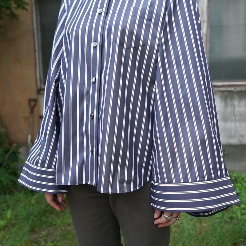 完売 sacai Cotton ストライプ Dress Poplin ワンピース