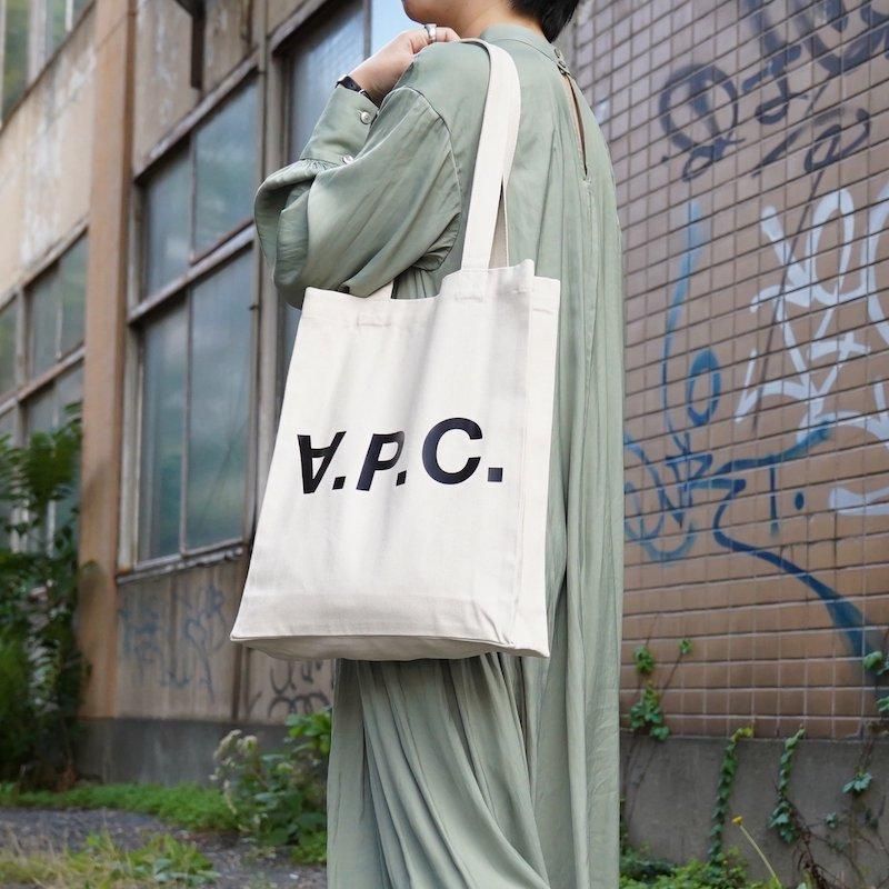 A.P.C.] アーペーセー デニム トートバッグ (White) | INS