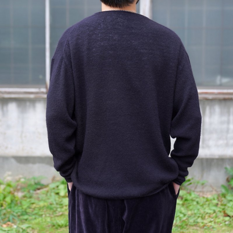 コモリニットコモリニット 22AW ネイビー サイズフリー COMOLI