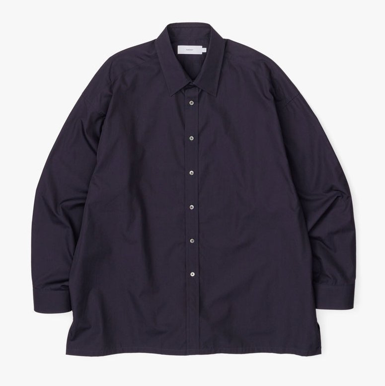 Graphpaper] グラフペーパー High Count Broad Regular Collar Shirt 