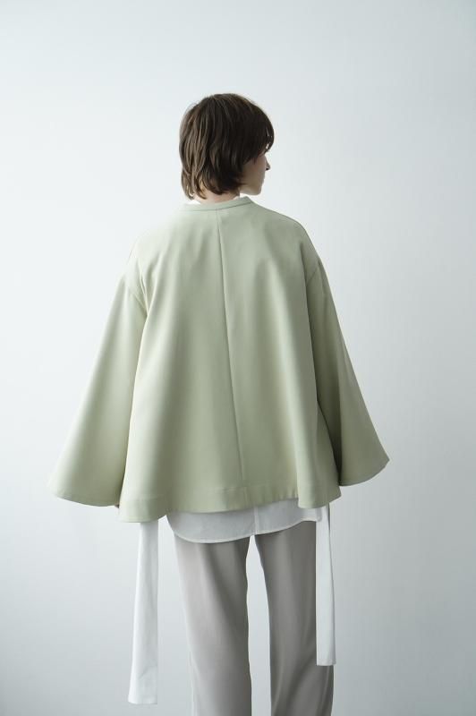 CLANE◇HALF ZIP FLARE TOPS カットソー ポリエステル WHT 14122-4032