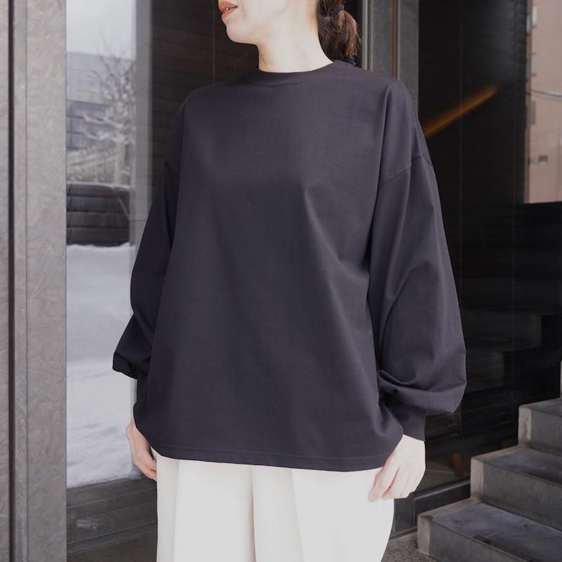 <img class='new_mark_img1' src='https://img.shop-pro.jp/img/new/icons50.gif' style='border:none;display:inline;margin:0px;padding:0px;width:auto;' /> [HYKE] ϥ LONG-SLV TEE / BIG FIT(BLACK)