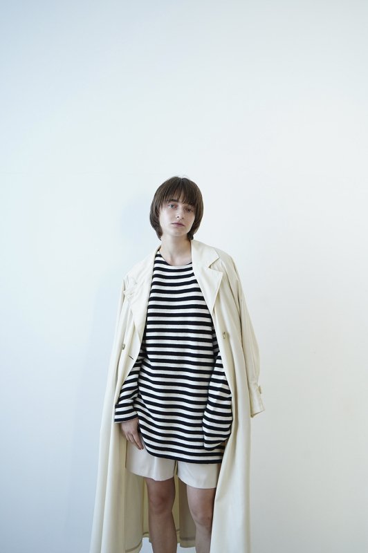 CLANE] クラネ BACK GATHER DRESS TRENCH COAT 14101-0042(IVORY)