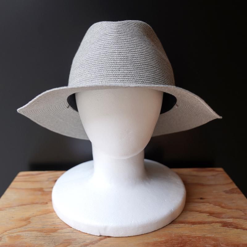 KIJIMA TAKAYUKI] キジマ タカユキ PAPER BRAID SOFT HAT(L/GRAY
