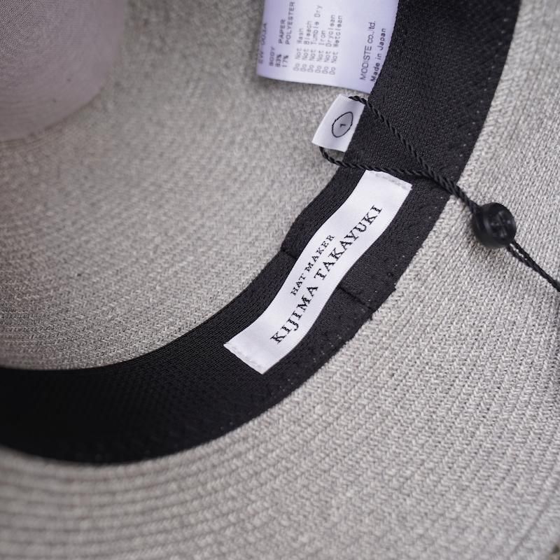 [KIJIMA TAKAYUKI] キジマ タカユキ PAPER BRAID SOFT HAT(L/GRAY) | INS ONLINE STORE  公式通販サイト
