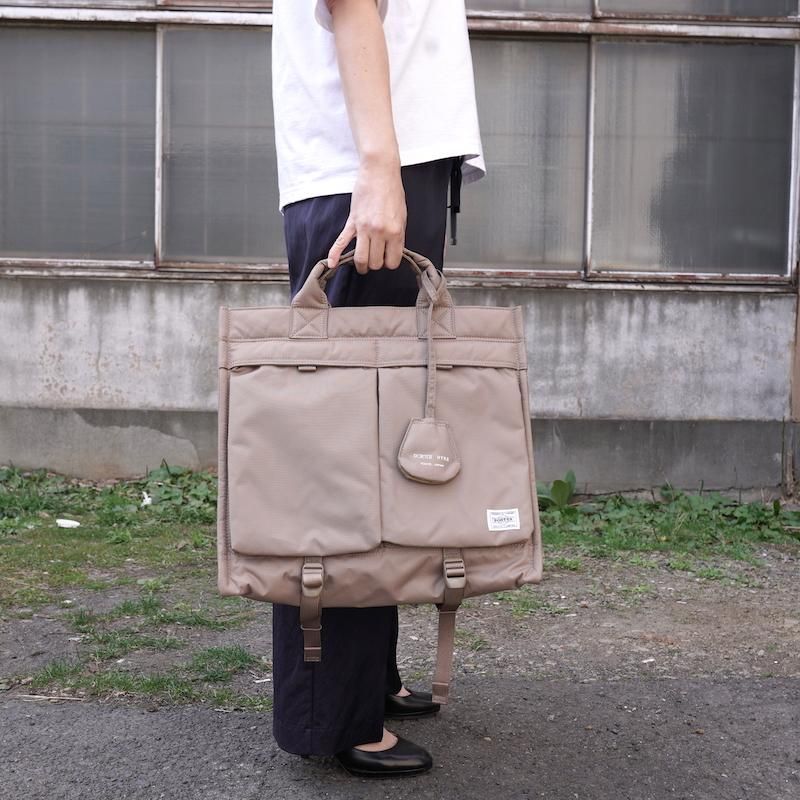 PORTER × HYKE] ポーター×ハイク 2WAY TOTE BAG HYKE EDITION(SAND STONE)