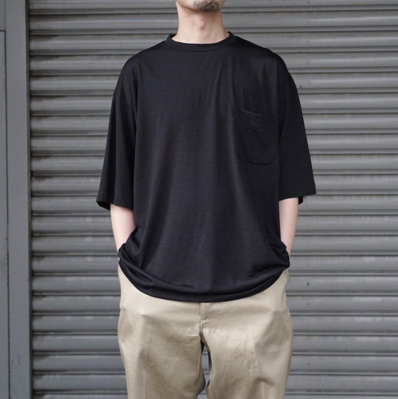 22ss COMOLI ウール天竺TシャツBORDER ボーダー 4