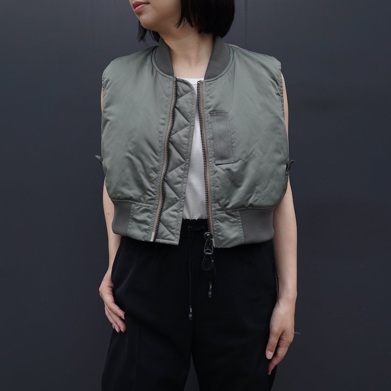 HYKE] ハイク TYPE M-51 CROPPED TOP (OLIVE DRAB)