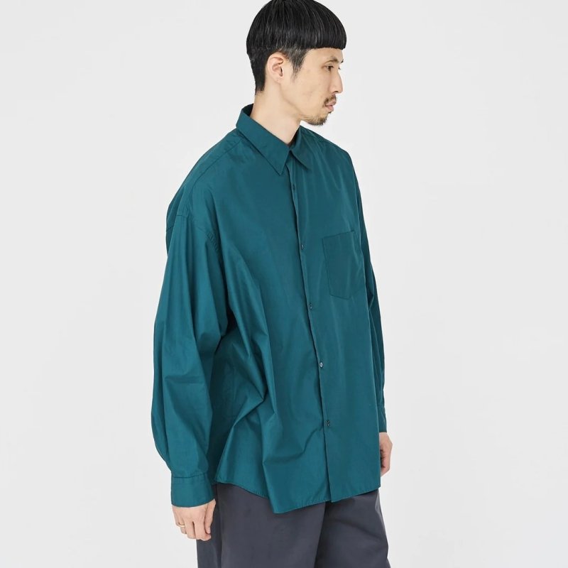 Graphpaper] Broad L/S Oversized Regular Collar Shirt | INS ONLINE