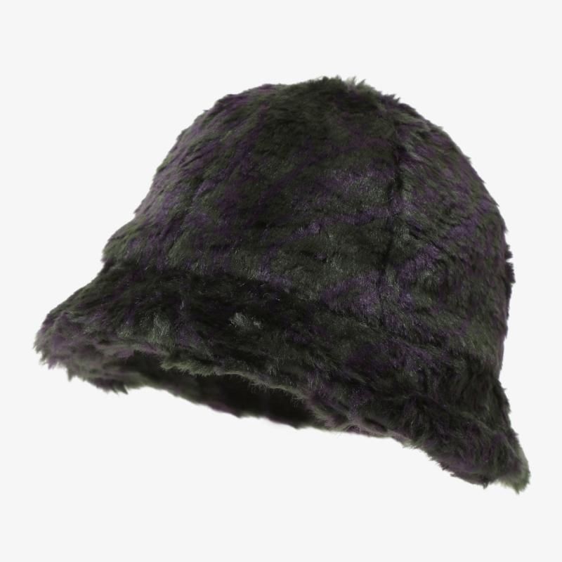  [NEEDLES] ˡɥ륺 BERMUDA HAT - ACRYLIC FUR / PAISLEY(GREENPURPLE)