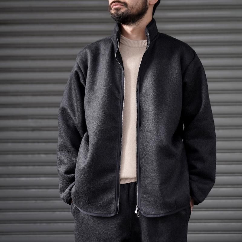 blurhms ブラームス Pe/Silk Fleece ZIP Jacket   INS ONLINE