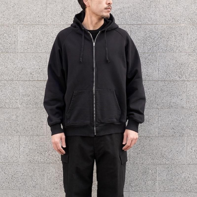 COMOLI コットン吊裏毛ジップパーカー 4