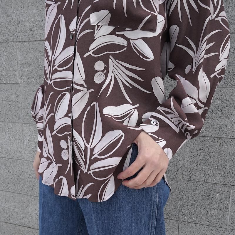 PHEENY(フィーニー)】 Rayon botanical shirt
