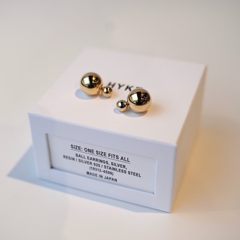 <img class='new_mark_img1' src='https://img.shop-pro.jp/img/new/icons50.gif' style='border:none;display:inline;margin:0px;padding:0px;width:auto;' /> [HYKE] ϥ BALL EARRINGS(GOLD)