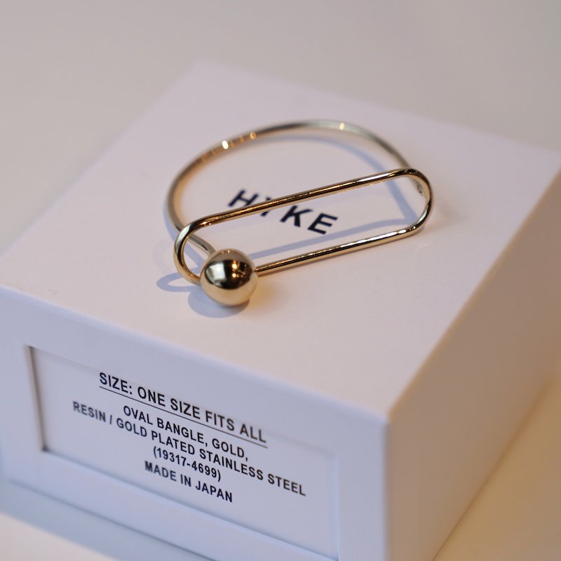 <img class='new_mark_img1' src='https://img.shop-pro.jp/img/new/icons6.gif' style='border:none;display:inline;margin:0px;padding:0px;width:auto;' /> [HYKE] ϥ OVAL BANGLE(GOLD)