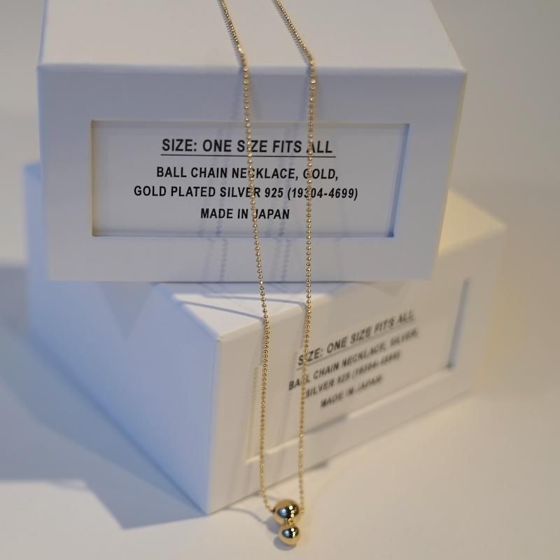 <img class='new_mark_img1' src='https://img.shop-pro.jp/img/new/icons24.gif' style='border:none;display:inline;margin:0px;padding:0px;width:auto;' />[SALE] [HYKE] ϥ BALL CHAIN NECKLACE(GOLD)