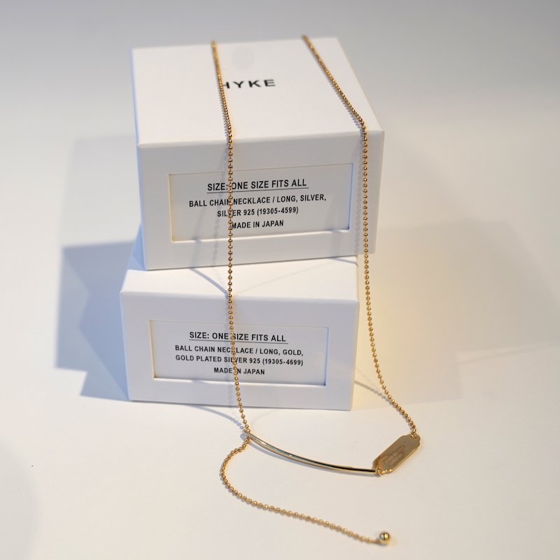 <img class='new_mark_img1' src='https://img.shop-pro.jp/img/new/icons6.gif' style='border:none;display:inline;margin:0px;padding:0px;width:auto;' /> [HYKE] ϥ BALL CHAIN NECKLACE LONG(GOLD)