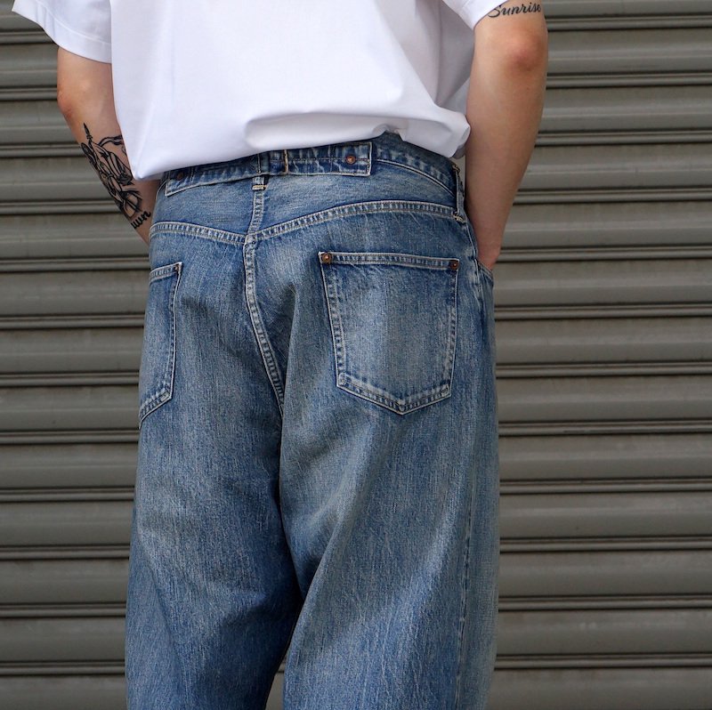 A.PRESSE No.22 Washed Wide Denim Pants - パンツ