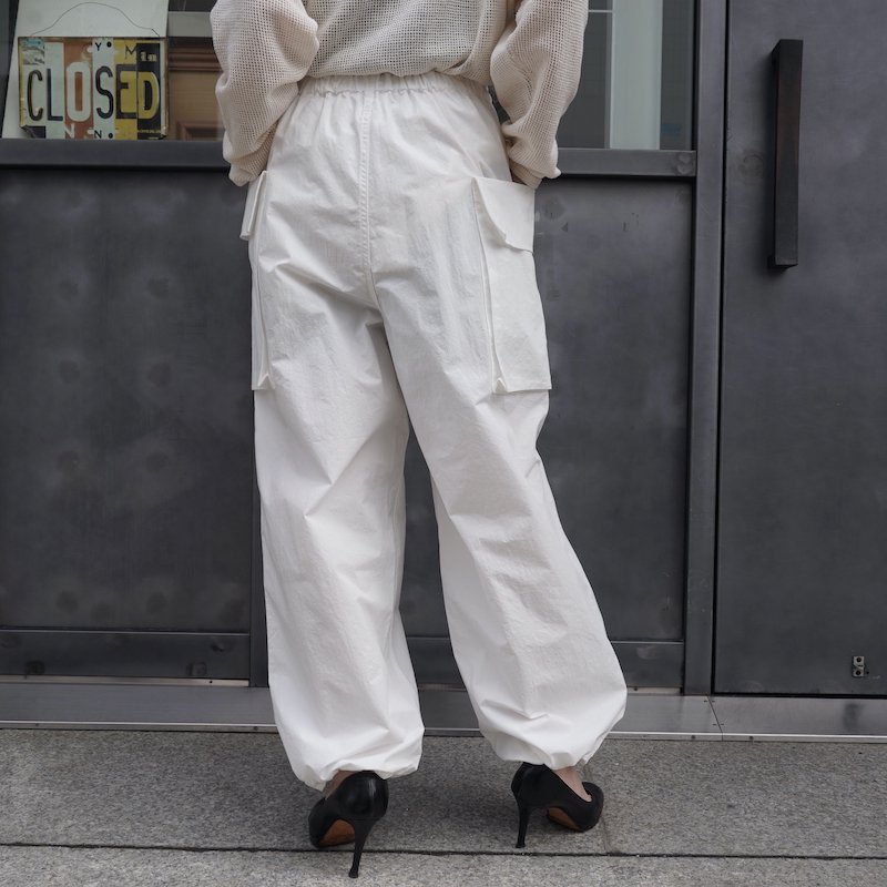 PHEENY] フィーニー Cotton nylon dump military pants(WHITE)