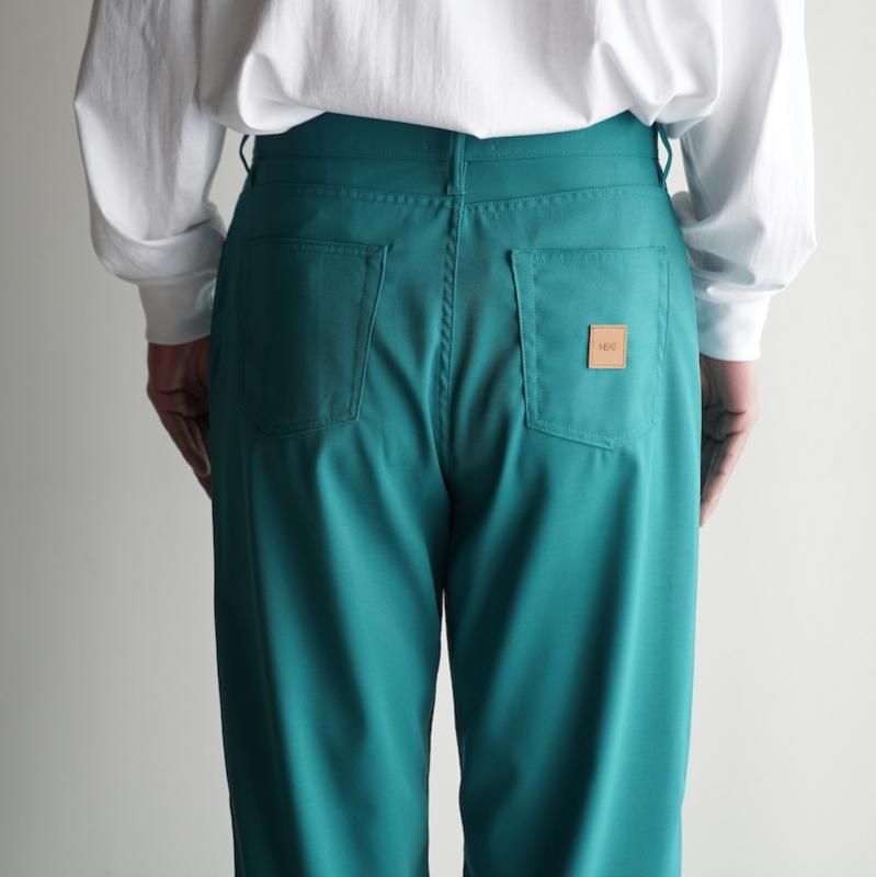 NEAT ] ニート Color Poly Viscose Pants (GREEN) | INS ONLINE