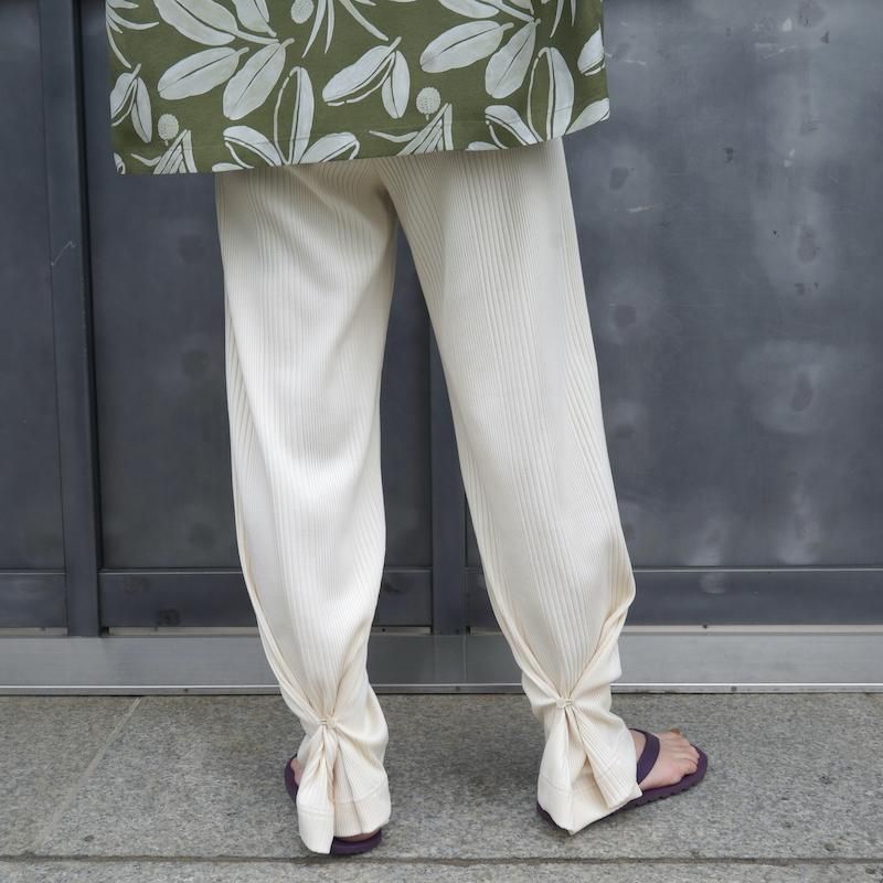 PHEENY] フィーニー Random rib straight pants(IVORY)
