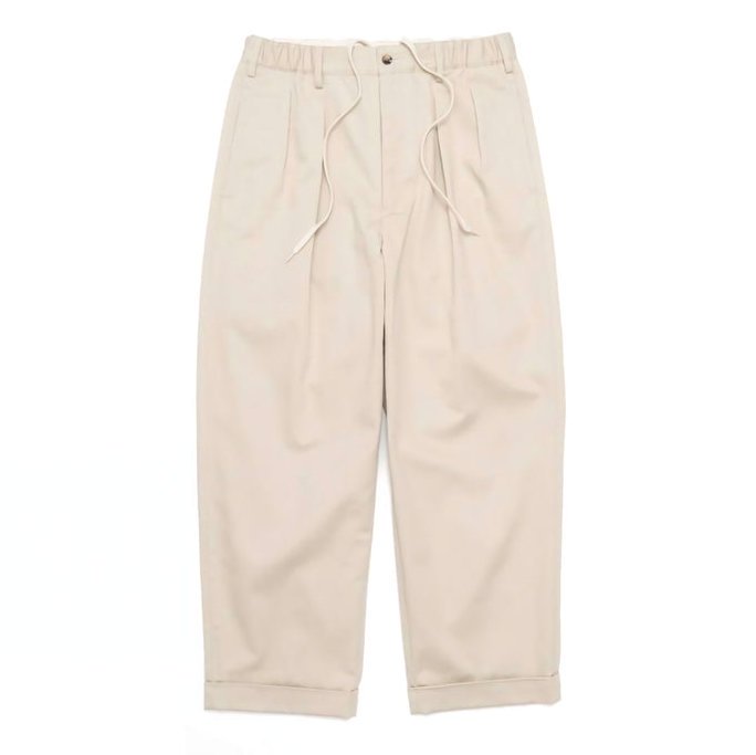 <img class='new_mark_img1' src='https://img.shop-pro.jp/img/new/icons8.gif' style='border:none;display:inline;margin:0px;padding:0px;width:auto;' />[TapWater]  åץ  /  Cotton Chino Tuck Trousers (ƿ)