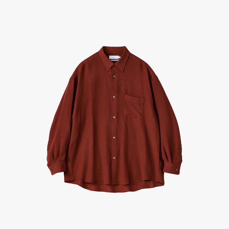 Graphpaper] グラフペーパー Viscose Wool Viyella Oversized Regular Collar Shirts |  INS ONLINE STORE 公式通販サイト