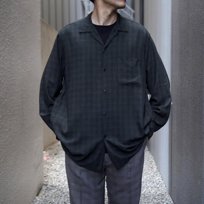 MAATEE&SONS 24AW強撚RAYON OP COLLAR SHIRTS