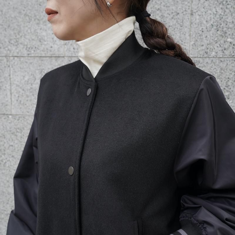 リムアーク　stadium jacket RIM.ARK] リムアーク Stadium jacket(BLACK)