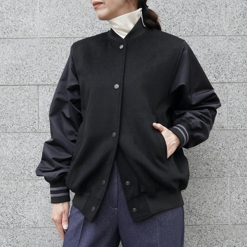 <img class='new_mark_img1' src='https://img.shop-pro.jp/img/new/icons6.gif' style='border:none;display:inline;margin:0px;padding:0px;width:auto;' />[RIM.ARK] ॢ Stadium jacket(BLACK) 