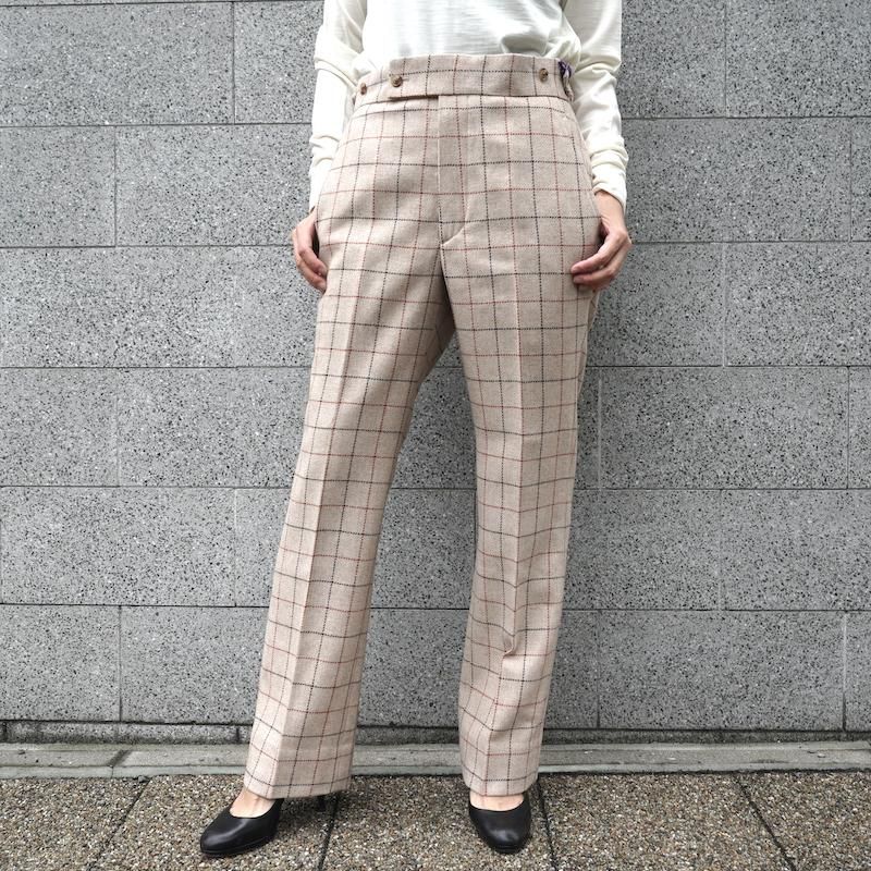 <img class='new_mark_img1' src='https://img.shop-pro.jp/img/new/icons24.gif' style='border:none;display:inline;margin:0px;padding:0px;width:auto;' />[SALE] [NEEDLES] ˡɥ륺 Side Tab Trouser - W/PE/PC/N/R Plaid Twill(BEIGE)