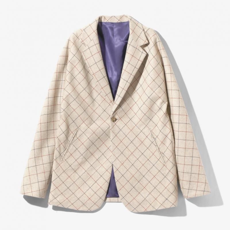 NEEDLES] ニードルズ Miles Jacket - W/PE/PC/N/R Plaid Twill(BEIGE)